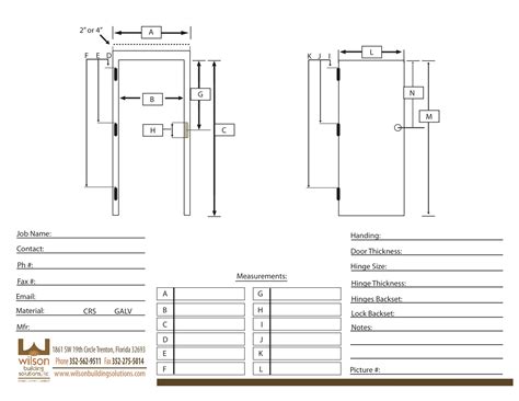 hollow metal door measurement sheet|measuring steel door width.